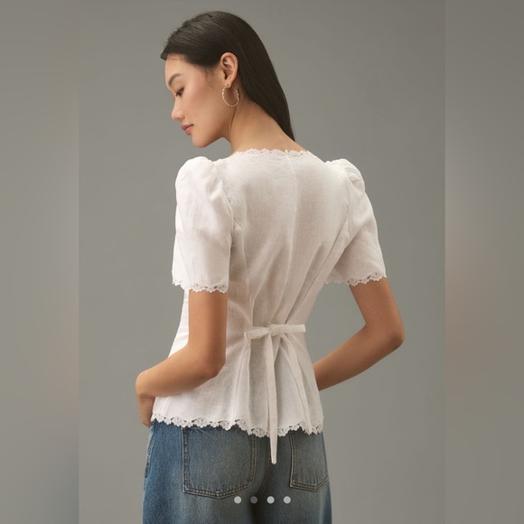 Reformation NWT Anabella Linen Top - Picture 2 of 7